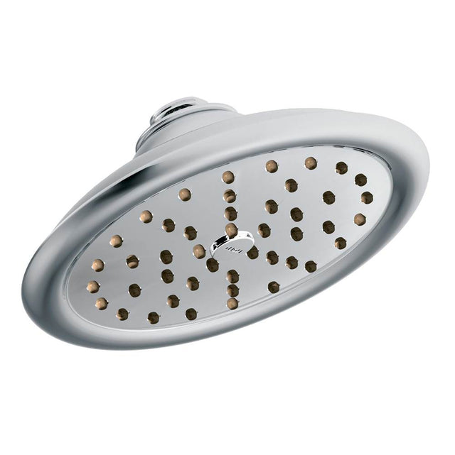Moen - One-Function 7-Inch Rainshower Showerhead with Immersion Technology, Chrome - Chrome