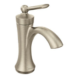 Moen - Wynford One-Handle High-Arc Bathroom Faucet with Drain Assembly, Brushed Nickel - Brushed Nickel