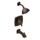 Moen - Voss Posi-Temp 1-Handle Tub and Shower Trim Kit in Oil Rubbed Bronze (Valve Sold Separately) - Oil Rubbed Bronze