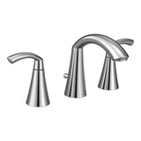 Moen - Glyde 8 in. Widespread 2-Handle High-Arc Bathroom Faucet in Chrome - Chrome