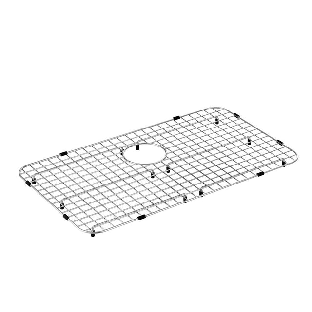 Moen - Stainless Steel Rear Drain Bottom Grid Sink Accessory 27 x 16, Stainless - Satin Stainless