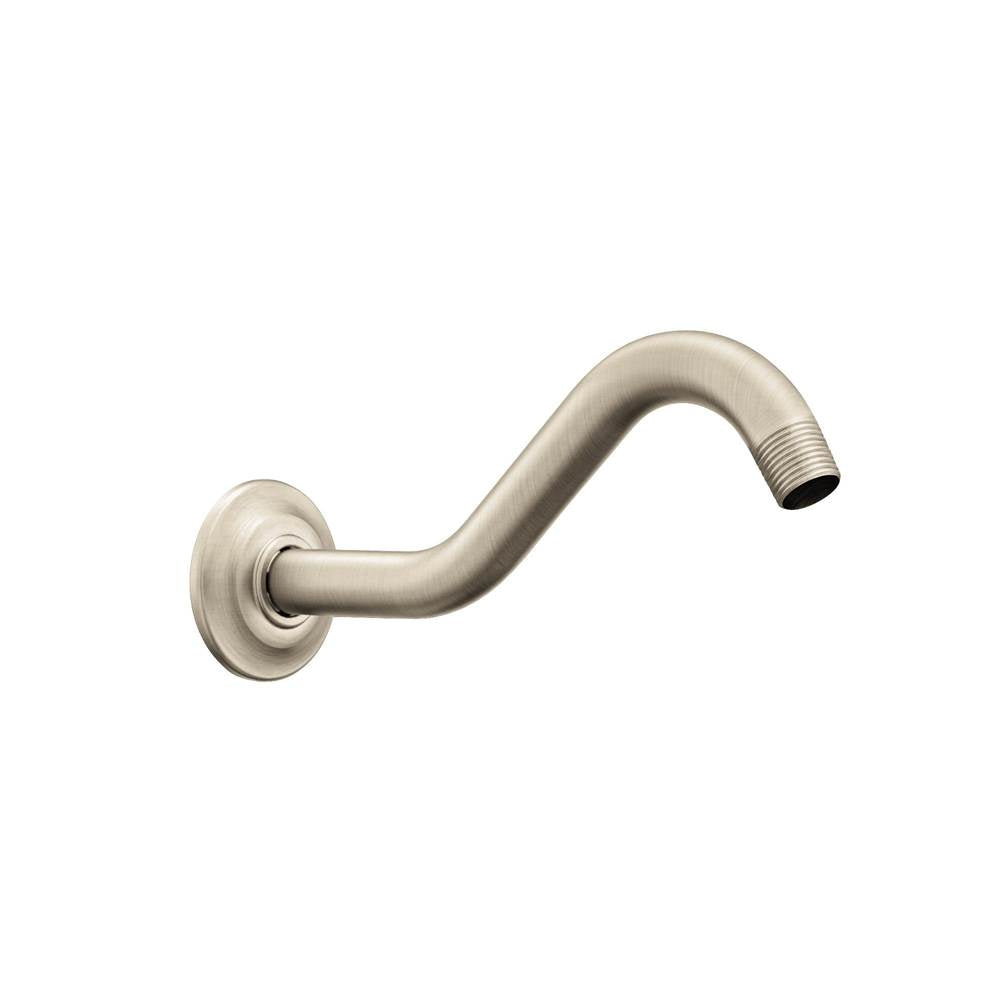 Moen - Belfield Shower Arm and Flange, Brushed Nickel - Brushed Nickel