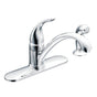 Moen - Torrance Chrome Single-Handle Lever Kitchen Faucet with Side Spray - Chrome