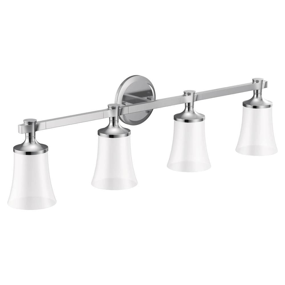 Moen - Chrome Four Globe Bath Light - Chrome