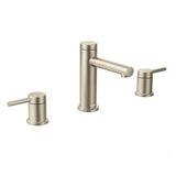 Moen - Align 8 in. Widespread 2-Handle Bathroom Faucet Trim Kit in Brushed Nickel (Valve Sold Separately) - Brushed Nickel