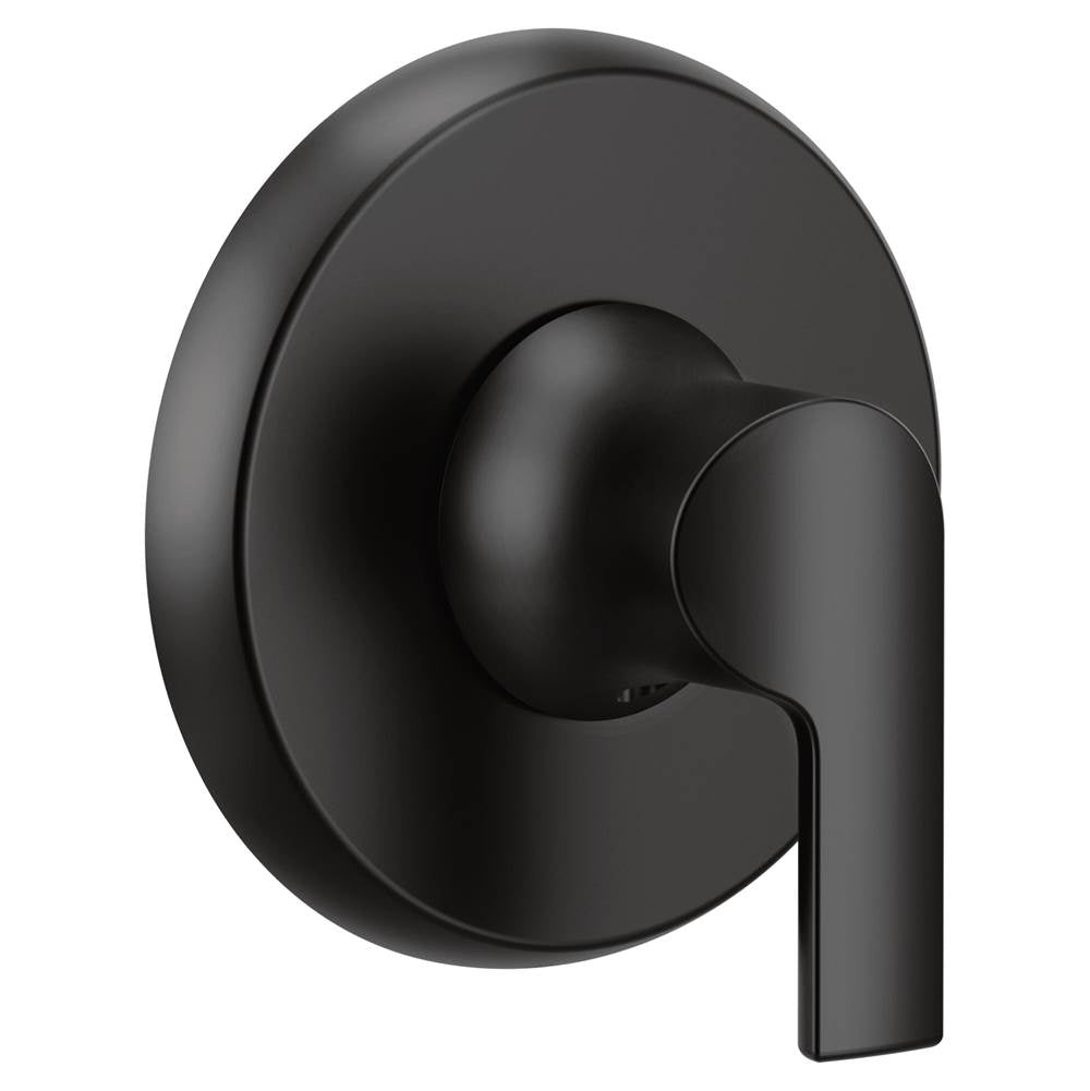 Moen - Doux 1-Handle M-CORE Transfer Valve Trim Kit in Matte Black (Valve Sold Separately) - Matte Black