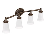 Moen - Oil Rubbed Bronze Four Globe Bath Light - Oil Rubbed Bronze