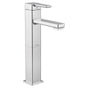 Moen - 90 Degree One-Handle Single Hole Vessel Sink Modern Bathroom Faucet, Chrome - Chrome
