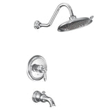 Moen - Weymouth M-CORE 2-Series Eco Performance 1-Handle Tub and Shower Trim Kit in Chrome (Valve Sold Separately) - Chrome