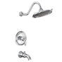 Moen - Weymouth M-CORE 2-Series Eco Performance 1-Handle Tub and Shower Trim Kit in Chrome (Valve Sold Separately) - Chrome