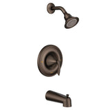 Moen - Eva Single-Handle 1-Spray Posi-Temp Tub and Shower Faucet Trim Kit in Oil Rubbed Bronze (Valve Sold Separately) - Oil Rubbed Bronze