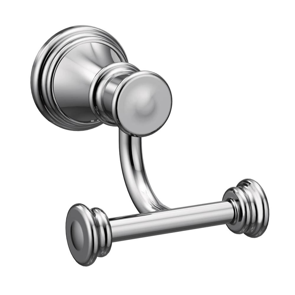 Moen - Chrome Double Robe Hook - Chrome