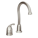Moen - Camerist One-Handle High Arc Bar Faucet, Spot Resist Stainless - Spot Resist Stainless
