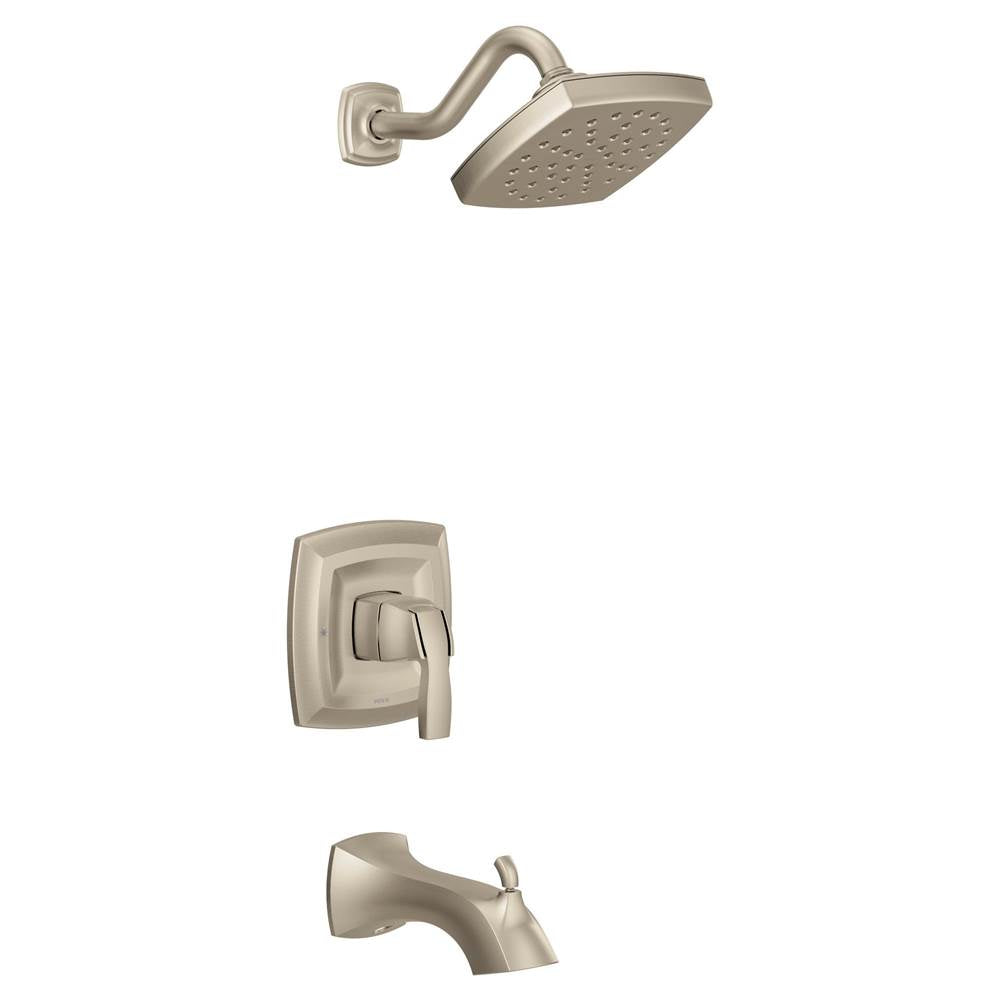 Moen - Voss M-CORE 3-Series 1-Handle Eco-Performance Tub and Shower Trim Kit in Brushed Nickel (Valve Sold Separately) - Brushed Nickel