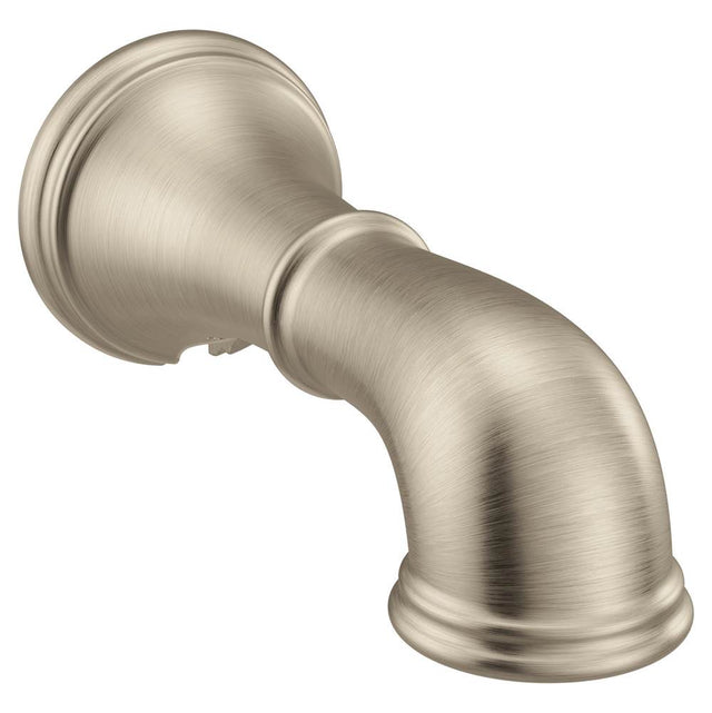 Moen - Belfield Replacement Tub Non-Diverter Spout 1/2-Inch Slip Fit Connection, Brushed Nickel - Brushed Nickel