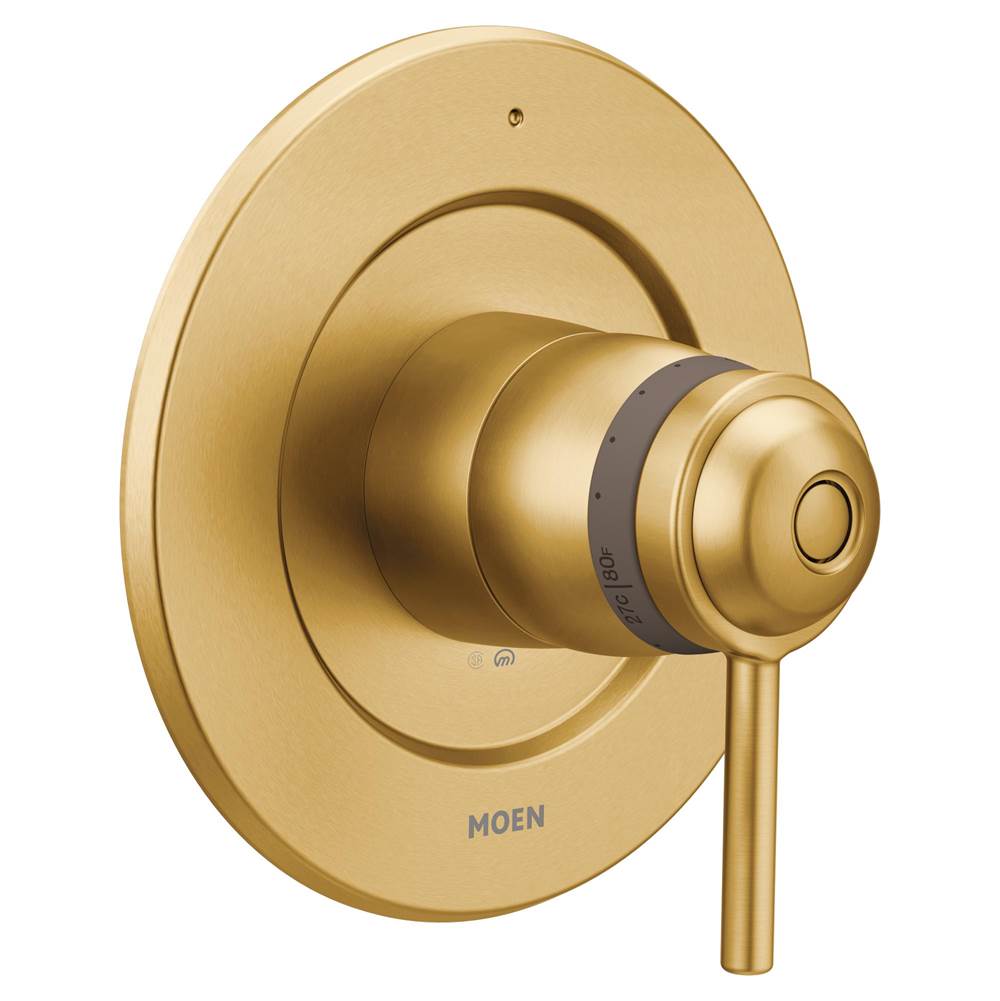 Moen - Align ExactTemp Thermostatic Trim Kit, Valve Required, Brushed Gold - Brushed Gold