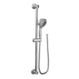 Moen - Eco-Performance Handheld Showerhead with 69-Inch-Long Hose Featuring 30-Inch Slide Bar, Chrome - Chrome