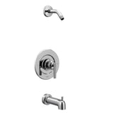 Moen - Gibson PosiTemp One-Handle Tub/Shower without Showerhead, Valve Required, Chrome - Chrome
