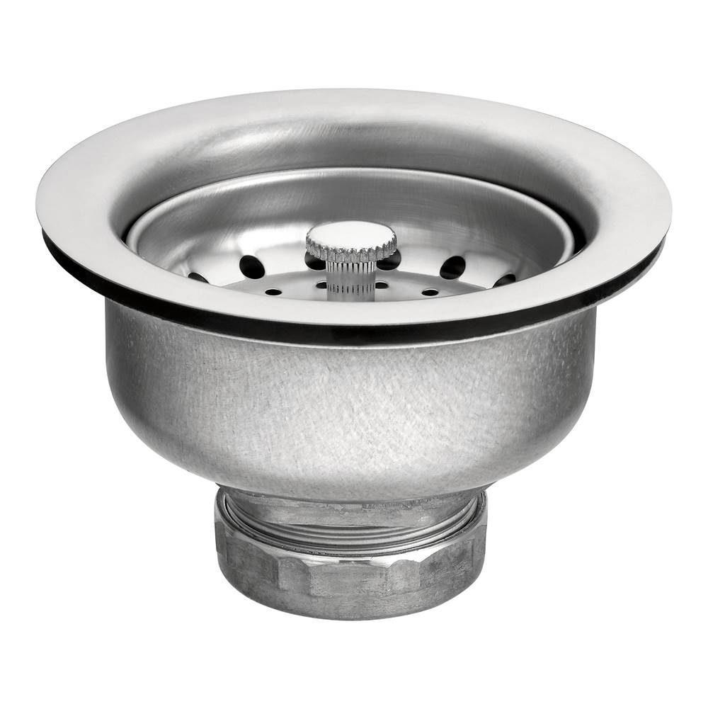 Moen - 3-1/2 Inch Drop-In Basket Strainer with Drain Assembly, Satin - Satin