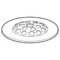 Moen - TW COVER GRID W/SCREW CHR - Chrome