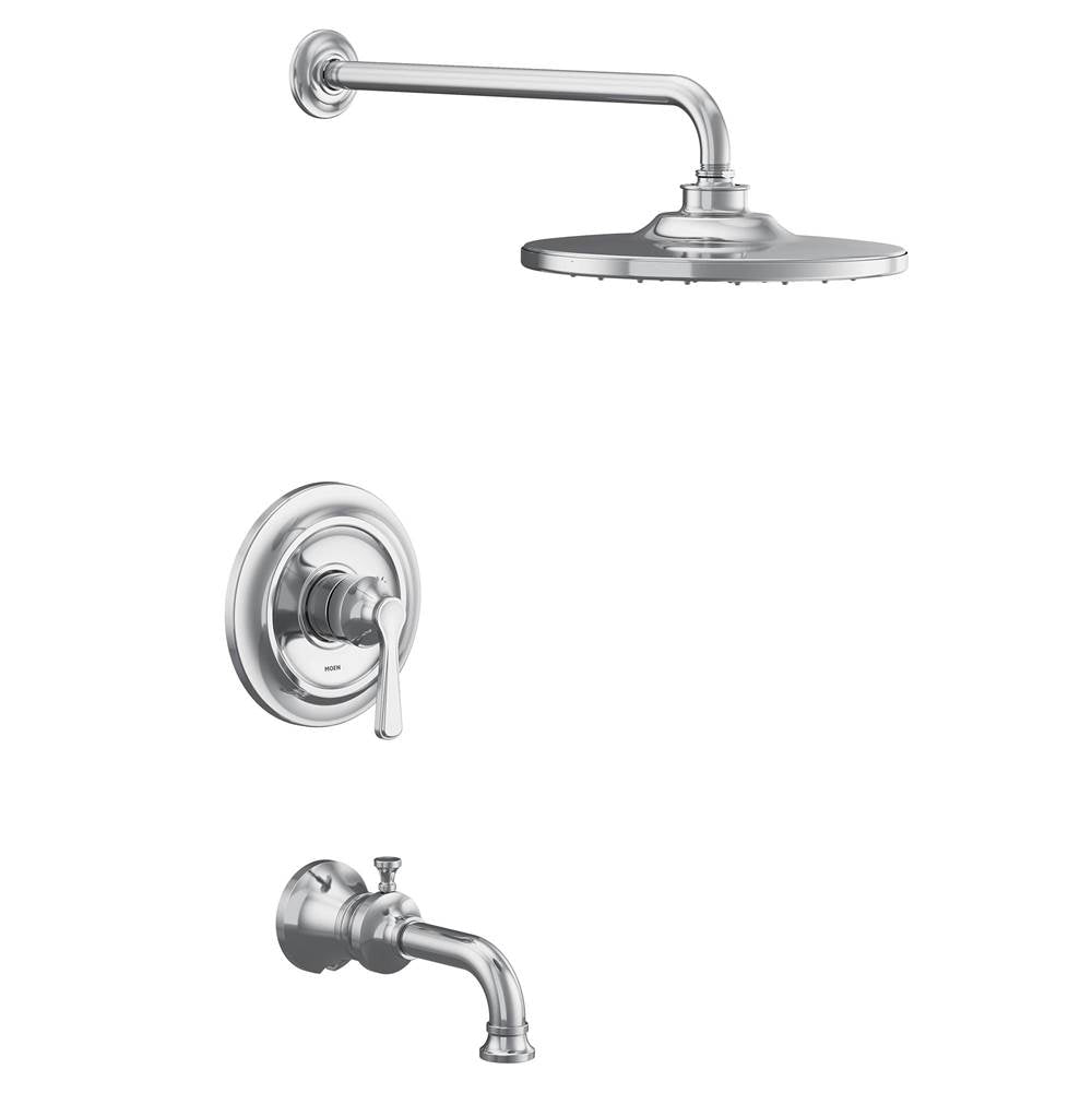 Moen - Colinet M-CORE 2-Series Eco Performance 1-Handle Tub and Shower Trim Kit in Chrome (Valve Sold Separately) - Chrome