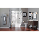 Brushed Nickel Towel Shelf