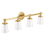 Moen - Brushed Gold Four Globe Bath Light - Brushed Gold