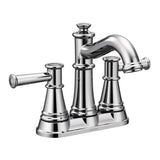 Moen - Belfield Two-Handle Centerset Bathroom Faucet, Chrome - Chrome