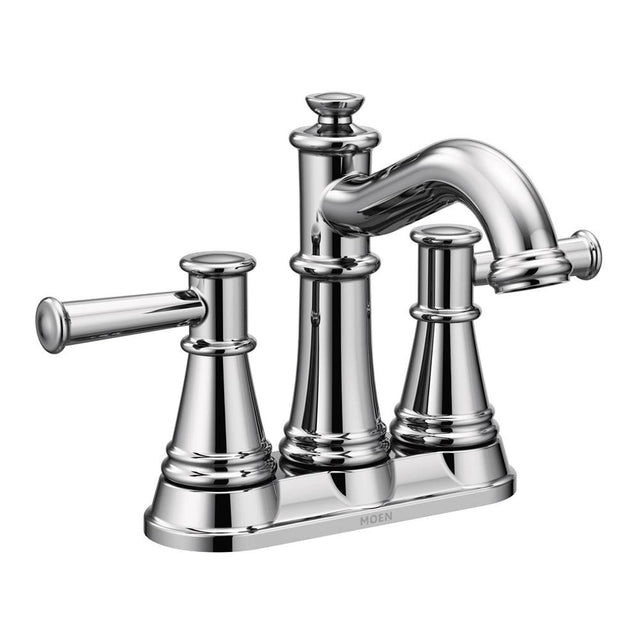 Moen - Belfield Two-Handle Centerset Bathroom Faucet, Chrome - Chrome