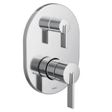 Moen - Cia M-CORE 3-Series 2-Handle Shower Trim with Integrated Transfer Valve in Chrome (Valve Sold Separately) - Chrome