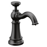 Moen - Paterson Deck Mounted Kitchen Soap Dispenser with Above the Sink Refillable Bottle, Matte Black - Matte Black