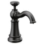 Moen - Paterson Deck Mounted Kitchen Soap Dispenser with Above the Sink Refillable Bottle, Matte Black - Matte Black