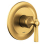 Moen - Flara M-CORE 2-Series 1-Handle Shower Trim Kit in Brushed Gold (Valve Sold Separately) - Brushed Gold