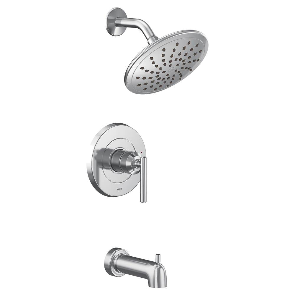 Moen - Gibson M-CORE 2-Series Eco Performance 1-Handle Tub and Shower Trim Kit in Chrome (Valve Sold Separately) - Chrome