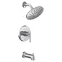 Moen - Gibson M-CORE 2-Series Eco Performance 1-Handle Tub and Shower Trim Kit in Chrome (Valve Sold Separately) - Chrome