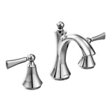 Moen - Wynford 8 in. Widespread 2-Handle High-Arc Bathroom Faucet with Lever Handles in Chrome (Valve Sold Separately) - Chrome