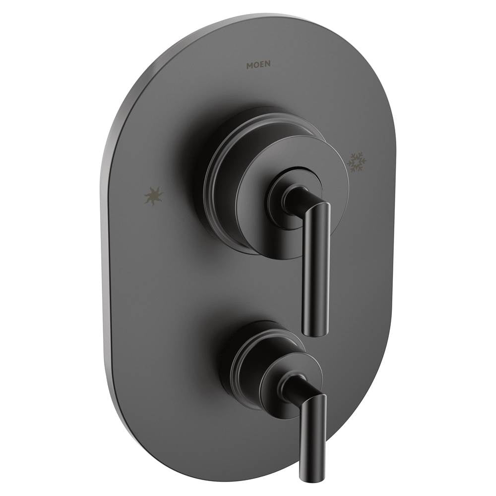 Moen - Arris Posi-Temp with Built-in 3-Function Transfer Valve Trim Kit, Valve Required, Matte Black - Matte Black