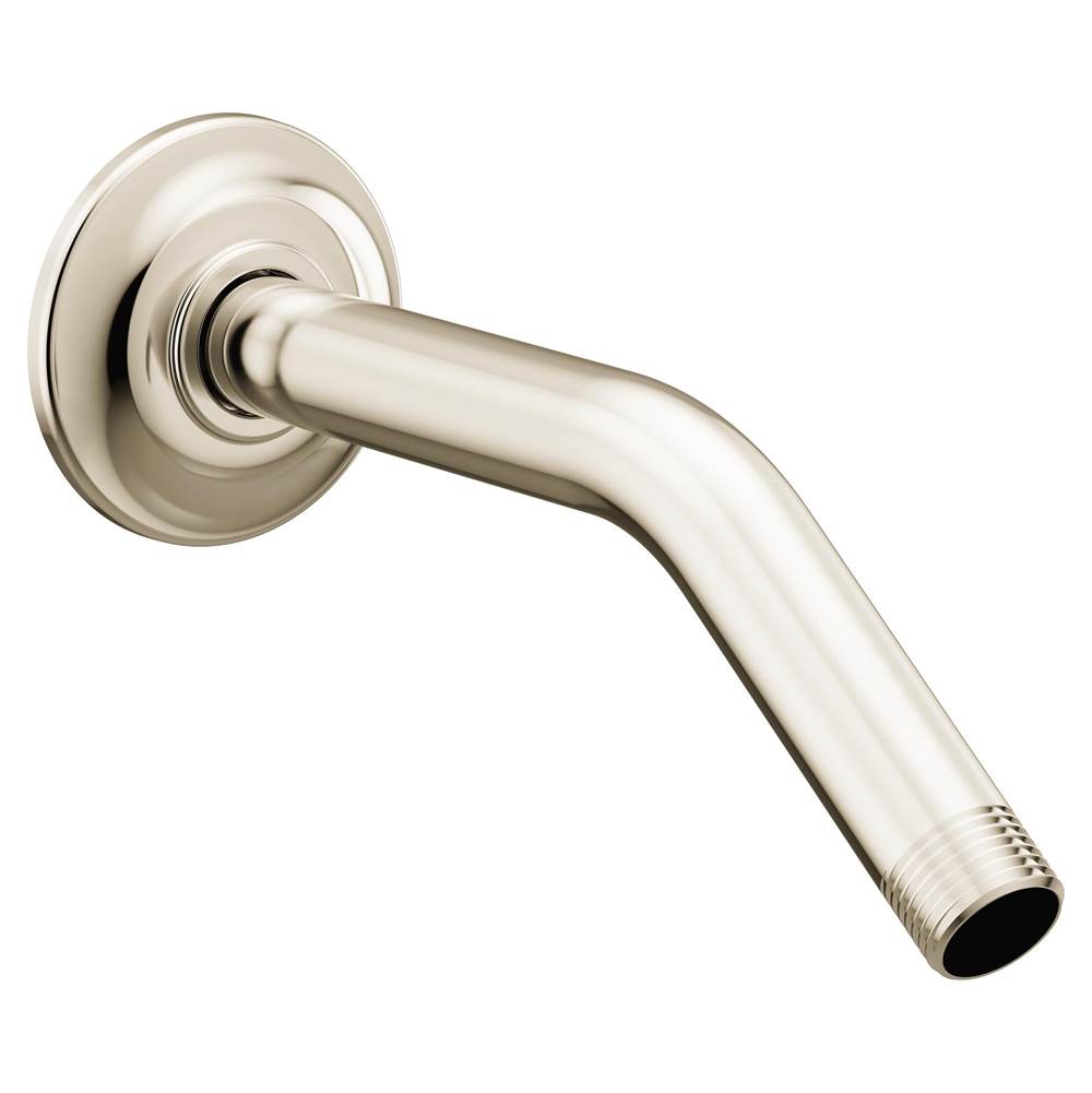 Moen - Premium 8-Inch Standard Shower Arm with Matching Flange Included, Polished Nickel - Polished Nickel