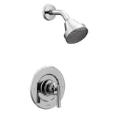 Moen - Gibson Posi-Temp Pressure Balancing Eco-Performance Modern Shower Only Trim Valve Required, Chrome - Chrome