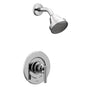 Moen - Gibson Posi-Temp Pressure Balancing Eco-Performance Modern Shower Only Trim Valve Required, Chrome - Chrome