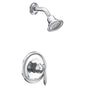Moen - Eva M-CORE 2-Series Eco Performance 1-Handle Shower Trim Kit in Chrome (Valve Sold Separately) - Chrome