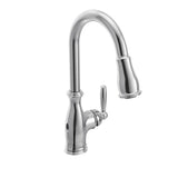 Moen - Moen Brantford Motionsense Wave Touchless One-Handle Pulldown Kitchen Faucet Featuring Reflex, Chrome () - Chrome