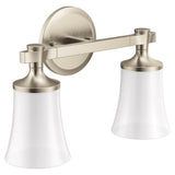 Moen - Brushed Nickel Two Globe Bath Light - Brushed Nickel