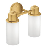 Moen - Brushed Gold Two Globe Bath Light - Brushed Gold