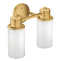Moen - Brushed Gold Two Globe Bath Light - Brushed Gold