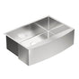 Moen - 1800 Series 30-Inch X 21-Inch Stainless Steel 18 Gauge Single Bowl Farmhouse Kitchen Sink - Satin Stainless