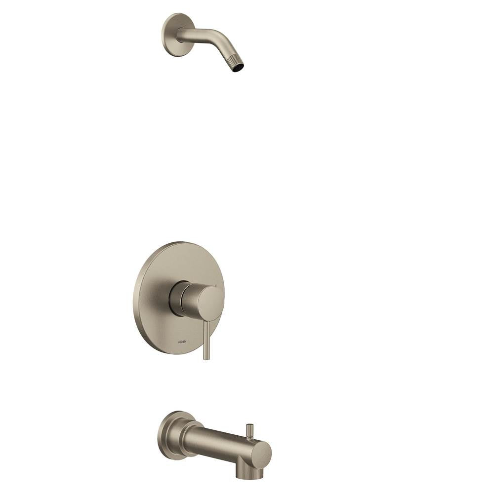 Moen - Align M-CORE 2-Series 1-Handle Tub and Shower Trim Kit in Brushed Nickel (Valve Sold Separately) - Brushed Nickel