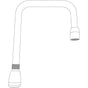 Moen - Chrome commerical spout - Chrome