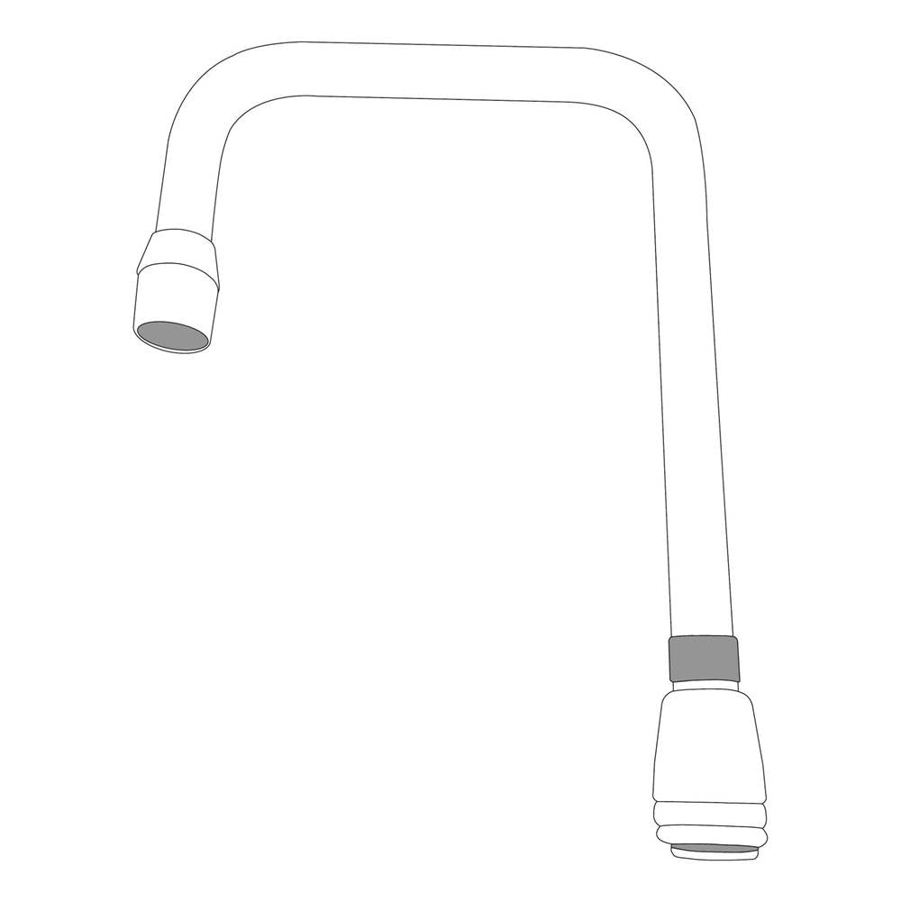 Chrome commerical spout
