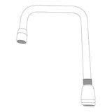 Chrome commerical spout